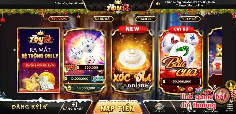 Những trò chơi có tại cổng game You88 Vin đáp ứng tốt nhu cầu cược cho bạn