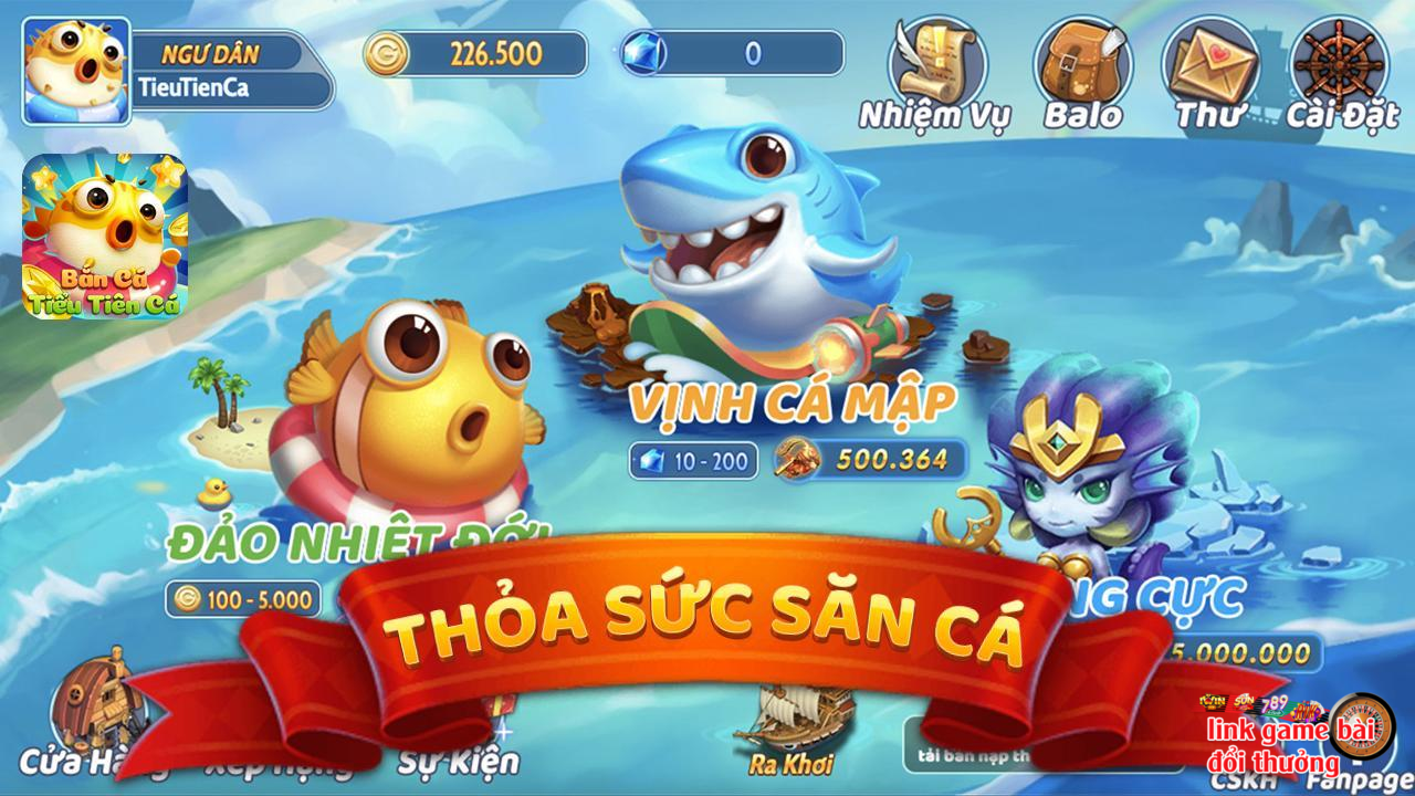 Những sảnh cược hot tại cổng game Bắn cá Tiểu Tiên Cá