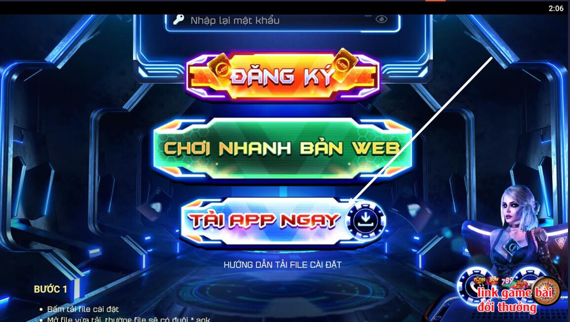 Nhấn “Tải app ngay” để bắt đầu quá trình tải ứng dụng về máy