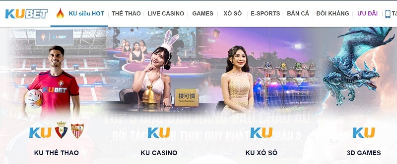 Đa dạng trò chơi hấp dẫn tại Kubet