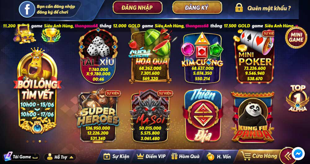 Giao diện cổng game đổi thưởng Quay88 Club